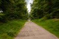 Zoom of path and train crossing Royalty Free Stock Photo