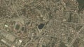 Zoom in from space and focus on Algeria Bejaia. 3D Animation.