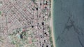 Zoom in from space and focus on Vietnam Nha Trang. 3D Animation.