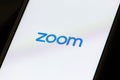 Zoom Video Communications app Royalty Free Stock Photo