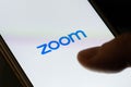 Zoom Video Communications app Royalty Free Stock Photo