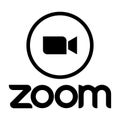 Zoom Video Communications. Zoom logo. Application for video communications with cloud platform for video and audio conferencing,