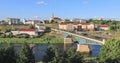 View of Grodno with bridge over Neman river