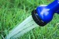 Zoomed close to The sprinkler head is working. Royalty Free Stock Photo
