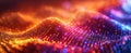 Zoomed-in texture of a quantum dot array, focusing on its application in medical imaging and diagnostics