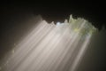 Zoomed View Inside Cave Jomblang, Where Ethereal Light Pours Through