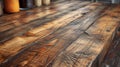 A zoomedin view of a reclaimed wood dining table showcasing its unique grains and markings that tell a story of its past