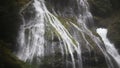 Zooming Out Movie of Panther Creek Waterfalls in Wind River Valley Skamania County Washington with Gushing Water Audio Sound