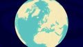 Zooming To Balbriggan Location On Stylish World Globe