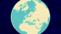 Zooming To Greve Location On Stylish World Globe
