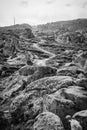 Zoomorphic granite rocks in Galicia Spain Royalty Free Stock Photo