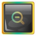 ZoomOut grey vector icon illustration with colorful details Royalty Free Stock Photo