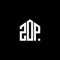ZOP letter logo design on BLACK background. ZOP creative initials letter logo concept. ZOP letter design.ZOP letter logo design on Royalty Free Stock Photo