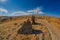 Zorats Karer Carahunge - Prehistoric Stone Pyramids site in Ar Royalty Free Stock Photo