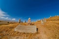 Zorats Karer Carahunge - Prehistoric Stone Pyramids site in Ar Royalty Free Stock Photo