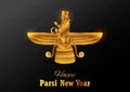 Zoroastrianism holiday Happy Jamshedi Navroz traditional festival background of Parsi