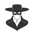 Zorro mask graphic icon