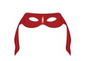 Red zorro mask transparent eye holes Royalty Free Stock Photo