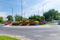 French roundabout Montceau-les-Mines.