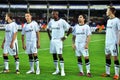 Zorya football team on the field Royalty Free Stock Photo