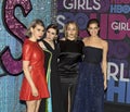 Zosia Mamet, Lena Dunham, Jemima Kirke, and Allison Williams Royalty Free Stock Photo