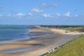 Zoutelande Beach and blue Water in the Sea