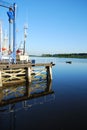 Zoutkamp harbour. Royalty Free Stock Photo
