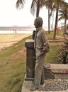 Zozimo Barroso do Amaral Statue in Leblon Rio de Janeiro Brazil. Royalty Free Stock Photo