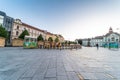 Zrenjanin, Serbia, April 25 2023, the main central square in Zrenjanin