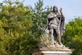 Zrenjanin, Serbia - July 24, 2022: Saint Hubert statue in Kastel Ecka