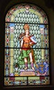 Zrenjanin Serbia stained glass in the city assembly building