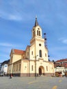 Zrenjanin Serbia town center Catholic church