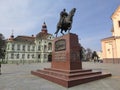 Zrenjanin Serbia town center king Peter monument