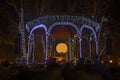 Zrinjevac park decorated by Christmas lights as part of Advent i