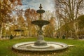 Zrinjevac park in Zagreb, Croatia in autumn Royalty Free Stock Photo