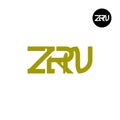 ZRN Logo Letter Monogram Design Royalty Free Stock Photo