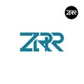 ZRR Logo Letter Monogram Design Royalty Free Stock Photo