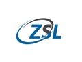 ZSL letter creative modern elegant logo design Royalty Free Stock Photo