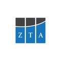 ZTA letter logo design on white background. ZTA creative initials letter logo concept. ZTA letter design