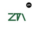 ZTA Logo Letter Monogram Design