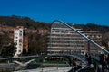 Zubizuri Bridge Puente del Campo Volantin Royalty Free Stock Photo