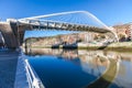 Zubizuri, the Campo Volantin Bridge, Bilbao, Spain