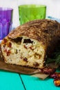 Zucchini bread with cheese Royalty Free Stock Photo