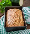 Zucchini bread with cheese Royalty Free Stock Photo