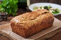 Zucchini bread with cheese Royalty Free Stock Photo