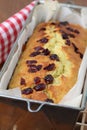 Zucchini bread with cranberries Royalty Free Stock Photo