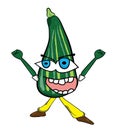 Zucchini cartoon character