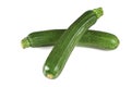 Zucchini courgette isolated on