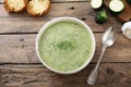 Zucchini creamy soup Royalty Free Stock Photo