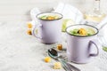 Zucchini creamy soup Royalty Free Stock Photo